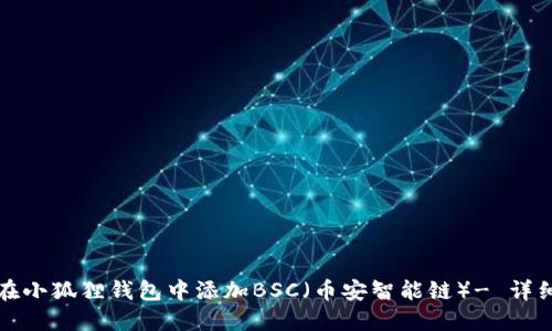 如何在小狐狸钱包中添加BSC（币安智能链）- 详细指南